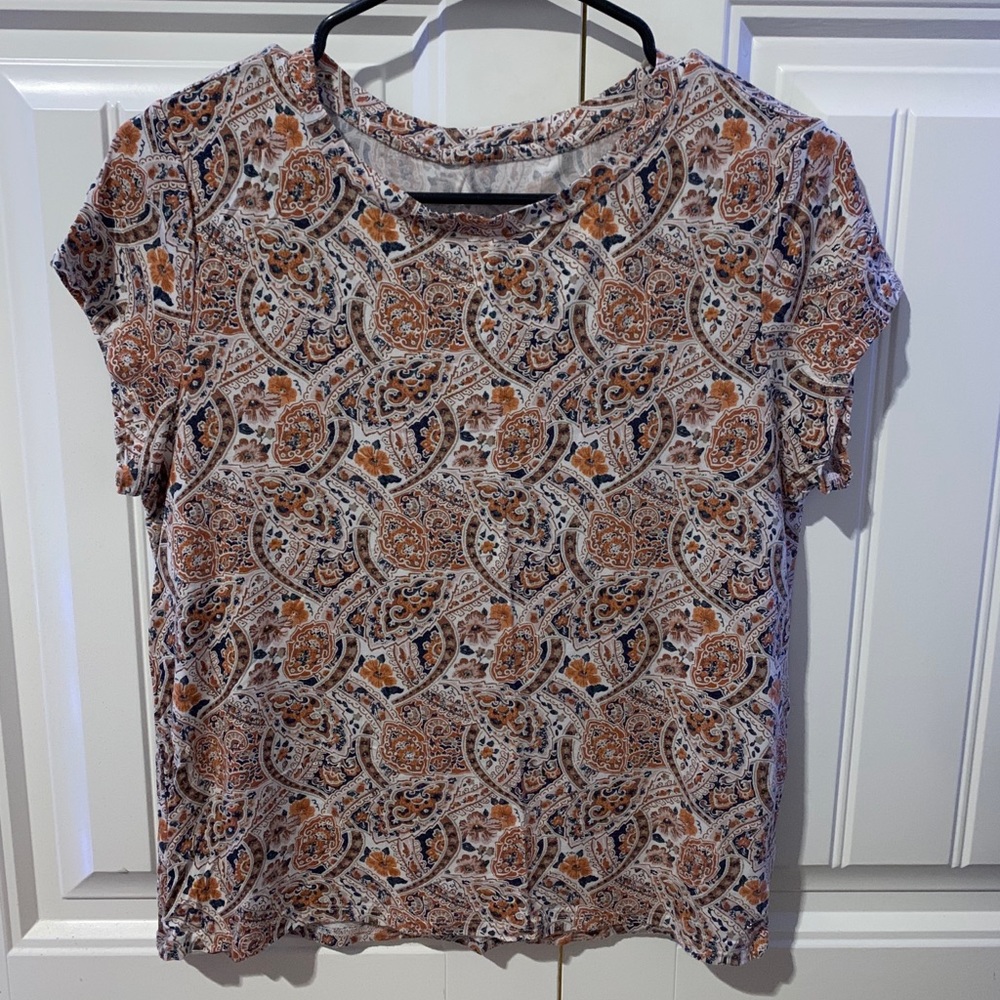 American Eagle Patterned Crop Top